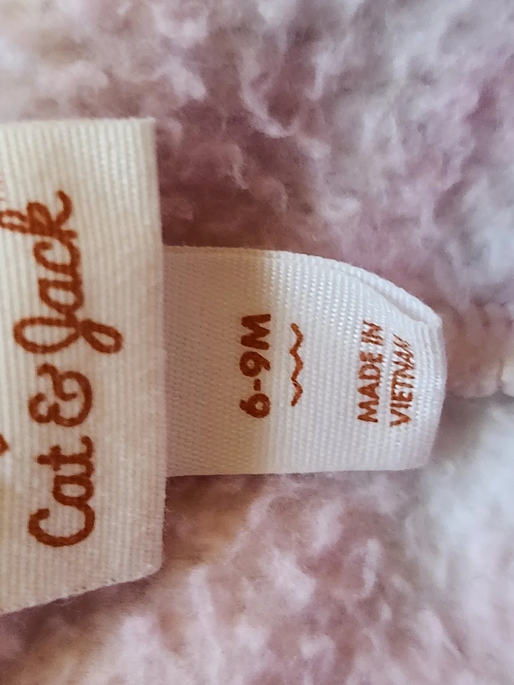 Cat & Jack Pink and Cream Plush Sherpa Pajama Set